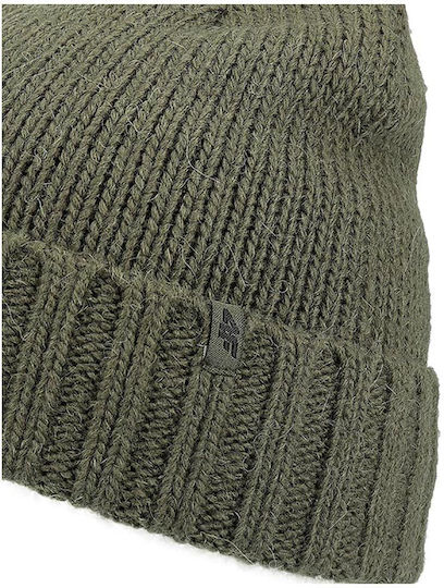 Men's Fleece Knitted Beanie Khaki Colour