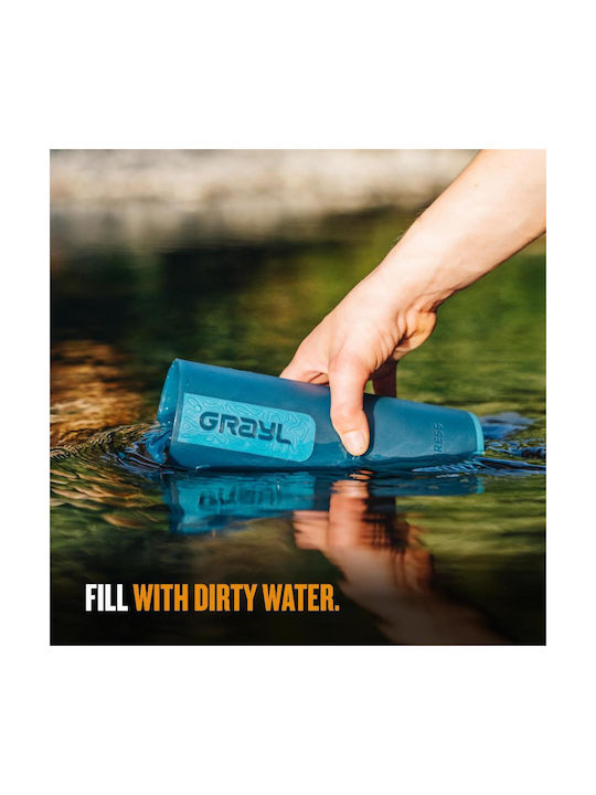 Grayl Grayl Wasserflasche Kunststoff mit Mundstück und Filter 500.24ml Blau