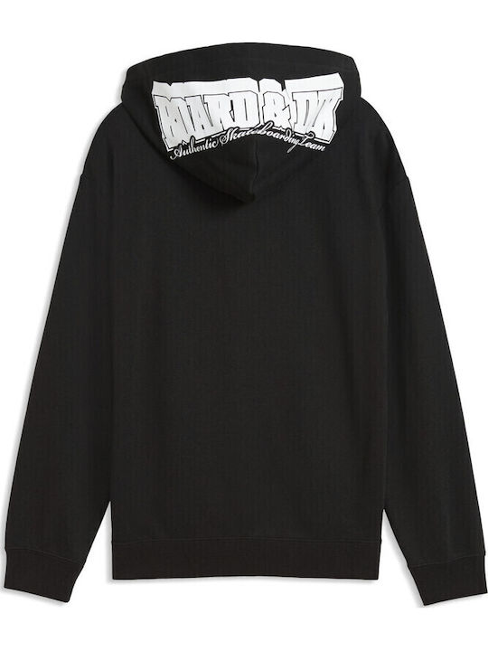 Kinder-Sweatshirt Strickjacke Mit Kapuze Und Taschen Schwarz Mid90s