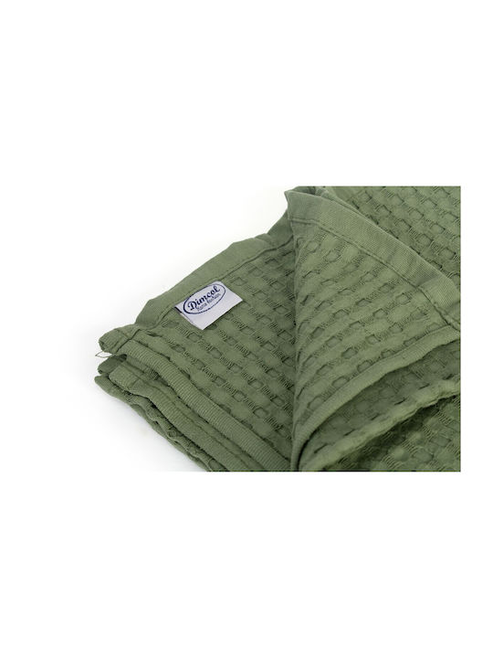 Dimcol Κουβέρτα Πικέ Υπέρδιπλη 225x270εκ. Olive