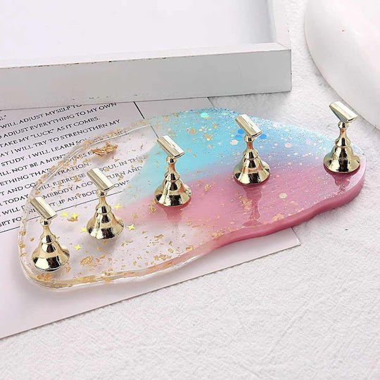 Magnetic Nail Tip Support Base Glitter Powder Gradient Magnetic Nail Stand