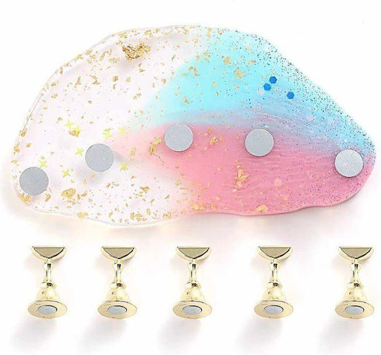 Magnetic Nail Tip Support Base Glitter Powder Gradient Magnetic Nail Stand