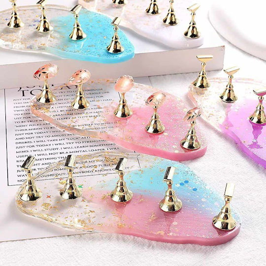 Magnetic Nail Tip Support Base Glitter Powder Gradient Magnetic Nail Stand