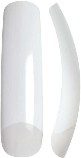 Gold Finger Clear Empress Curve Tips Artificial Nails Extreme Long 100 Pieces Natural White