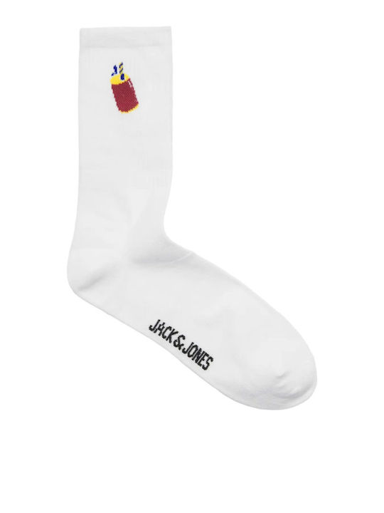 Jack & Jones Ανδρικές Κάλτσες Λευκές 3Pack