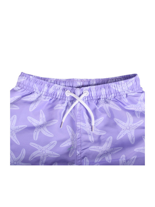 Swim Essentials Kids Swimwear Swim Shorts Lilac Sea Stars