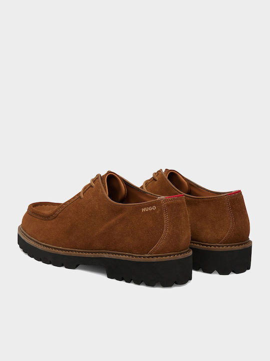 Suede Ανδρικά Μοκασίνια σε Καφέ Χρώμα