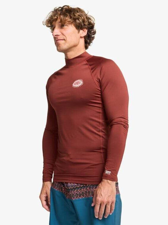 Billabong UPF 50 Tricou de Protecție Solară pentru Bărbați cu Mânecă Lungă Roșu Billabong UPF 50 Tricou de Protecție Solară pentru Bărbați cu Mânecă Lungă Roșu