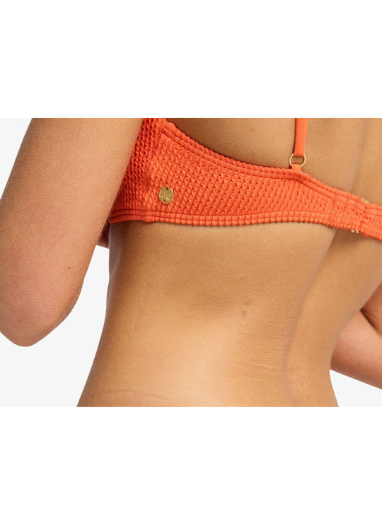 Summer High Bikini Top With Padding Fusion Orange