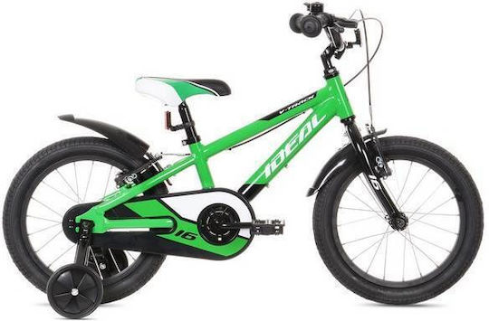 Ideal V-track 16" Детско Колело BMX с Алуминиева Рамка (2026) Зелен