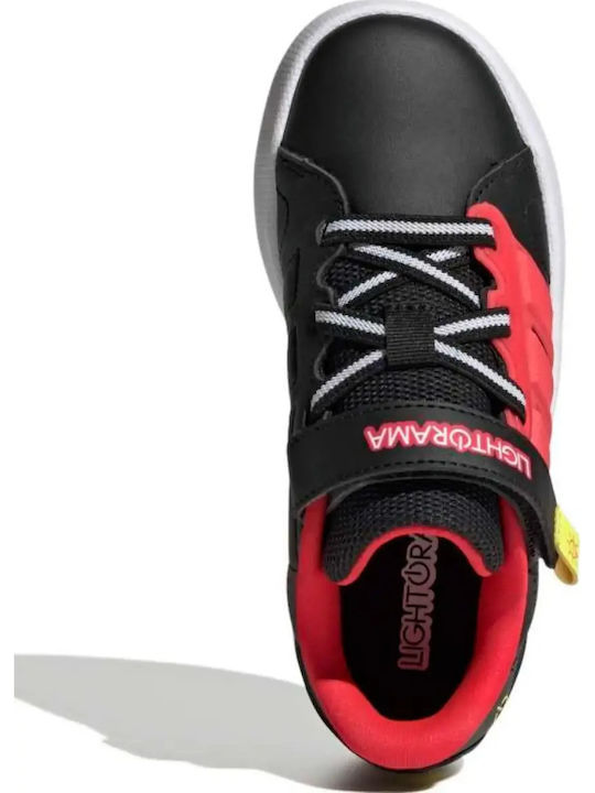 Court Kinder Sportschuhe Running mit Schnürsenkeln Schwarze