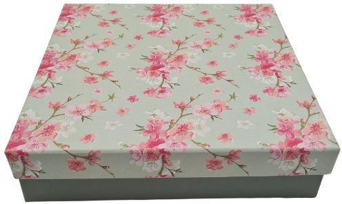 DS Boxes Multicolour Gift Box 23x6x23cm Spring Blossom