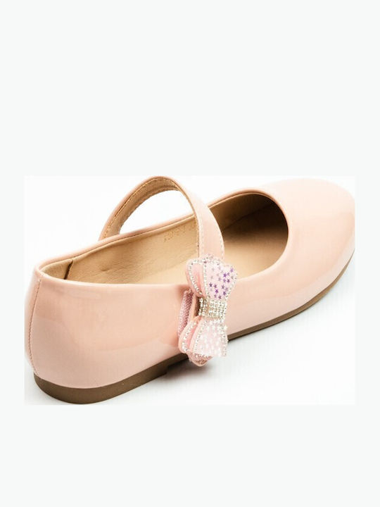 Kids Pumps & Ballerinas with Hook & Loop Closure Pink