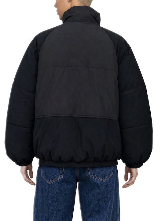 Karl Lagerfeld Damen Puffer Jacken für Winter Schwarz