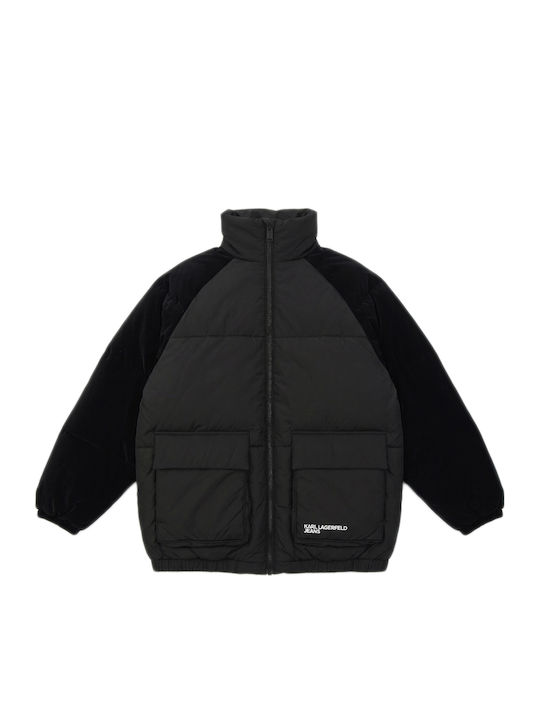 Women's Puffer Jacket for Winter Black