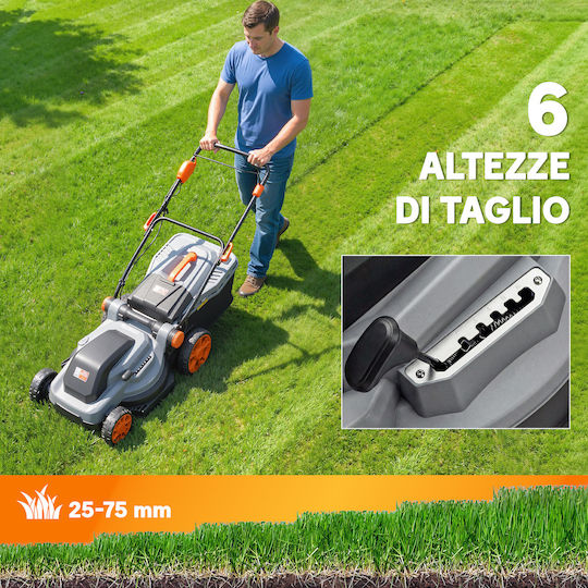 Outsunny Μηχανή Γκαζόν Ηλεκτρική 1800W
