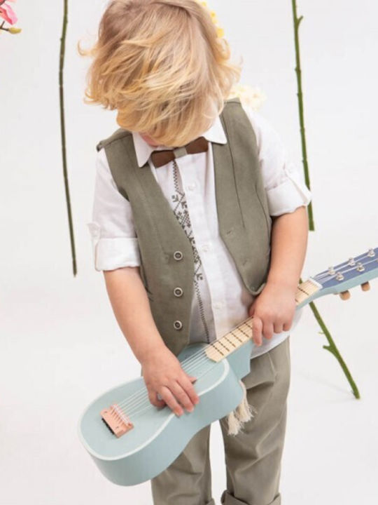 Bambolino Baptism Suit with Vest for Boy Elias Multicolour
