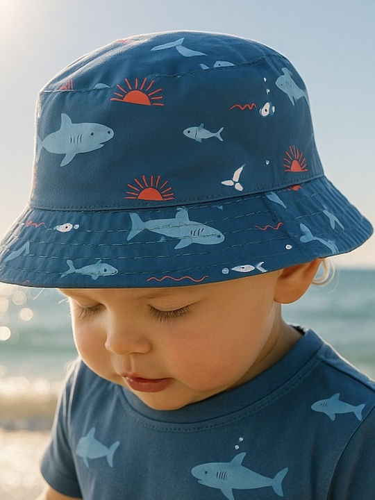 Fresk Καπέλο Bucket Διπλής Όψης & Μαγιό Σορτσάκι Shark