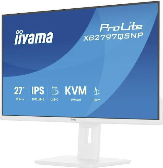 Iiyama XB2797QSNP-W1 IPS Monitor 27" QHD 2560x1440 με Χρόνο Απόκρισης 1ms GTG Λευκό