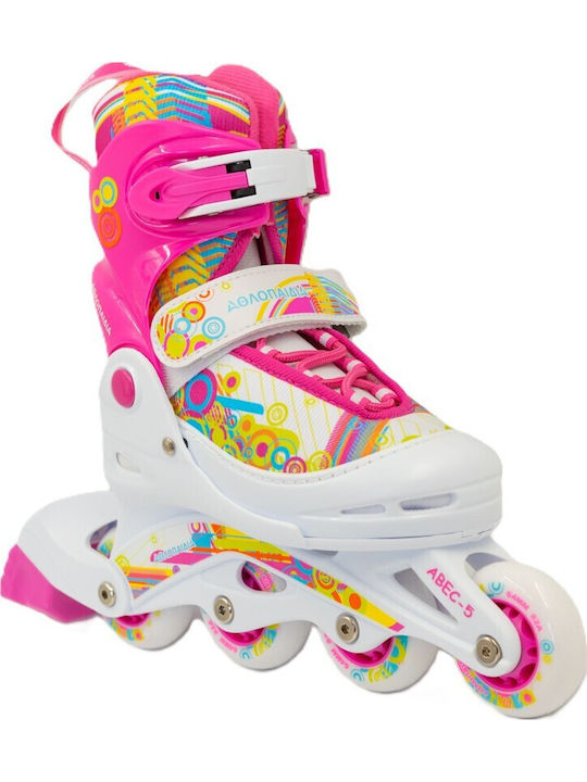Athlopaidia Inline Adjustable Rollers Fuchsia Kids