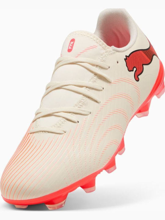 PUMA Future FG/AG Football Shoes with Cleats Ecru
