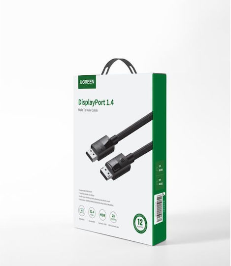 Ugreen Cable DisplayPort male - DisplayPort male 3m Black (80393)