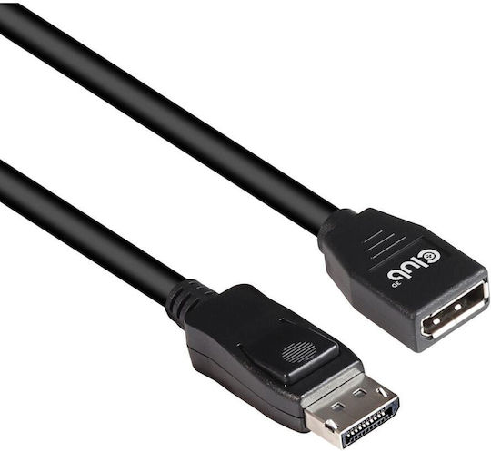 Club3D Cable DisplayPort male - DisplayPort female 2m Μαύρο (CAC-1022)