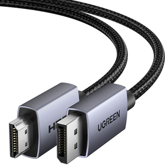 Ugreen Cable DisplayPort male - HDMI male 2m Black
