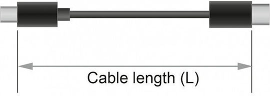 DeLock Cable Mini DisplayPort Male - DisplayPort Male 2m Black (84928)