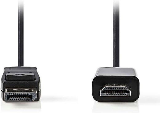 Nedis Cable DisplayPort male - HDMI male 2m Black (CCGP37100BK20)