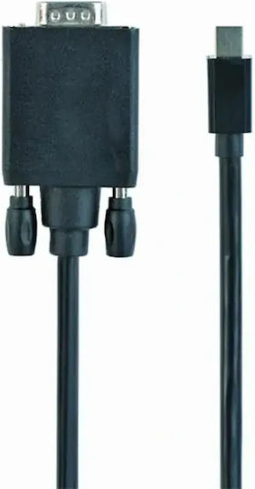 Cablexpert Kabel Mini-DisplayPort-Stecker - VGA-Stecker 1.8m Schwarz (CC-mDPM-VGAM-6)