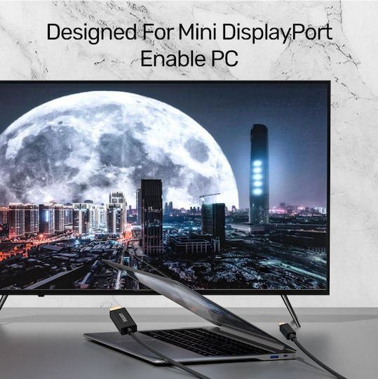 Unitek Cable mini DisplayPort male - HDMI male 2m Black (V1152A)
