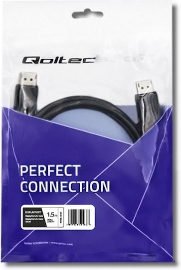 Qoltec Das folgende Liquid-Template ist ein Template für Namen von Produkten in der Kategorie "DisplayPort-Kabel". Übersetzen Sie nur die Textknoten des Liquid-Templates in die deutsche Sprache, wobei die ursprüngliche Syntax und HTML-Tags beibehalten werden, und ohne etwas zu ändern, was zwischen '{' und '}' steht: Kabel DisplayPort-Stecker - DisplayPort-Stecker 1.5m Schwarz (50466)