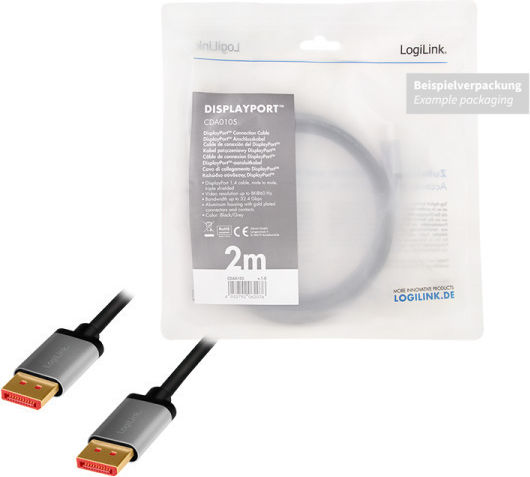 LogiLink Cablu DisplayPort - DisplayPort 1m Negru (CDA0104)