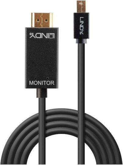 Lindy Kabel Mini-DisplayPort-Stecker - HDMI-Stecker 3m Schwarz (36928)