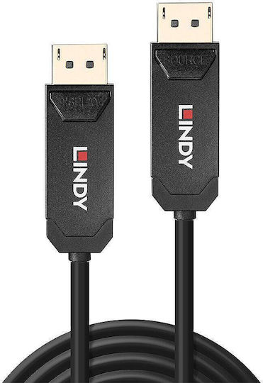 Lindy Кабел DisplayPort мъжки - DisplayPort мъжки 50м Черен (38525)