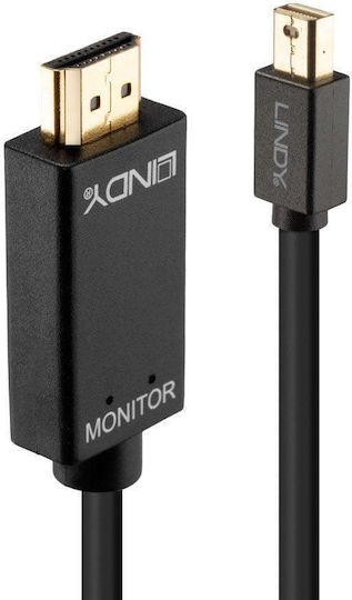 Lindy Kabel Mini-DisplayPort-Stecker - HDMI-Stecker 3m Schwarz (36928)