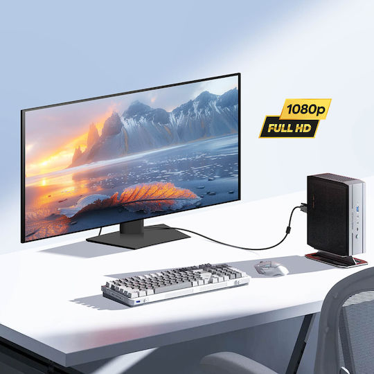 Akyga Cablu DisplayPort - HDMI de sex masculin 1.8m Negru (AK-AV-05)
