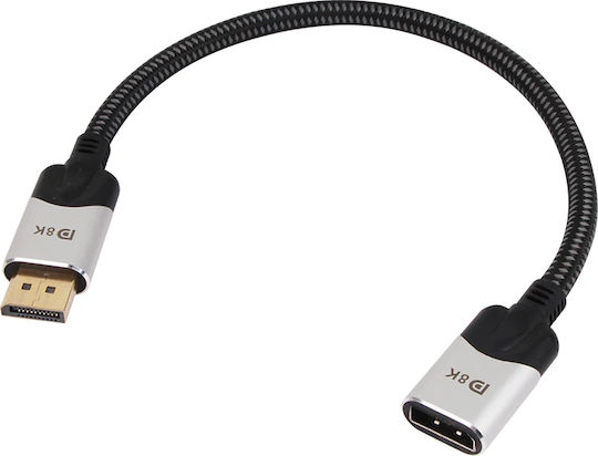 Vcom Cg635f-1.0m кабел DisplayPort M към DisplayPort F 1.0m черен