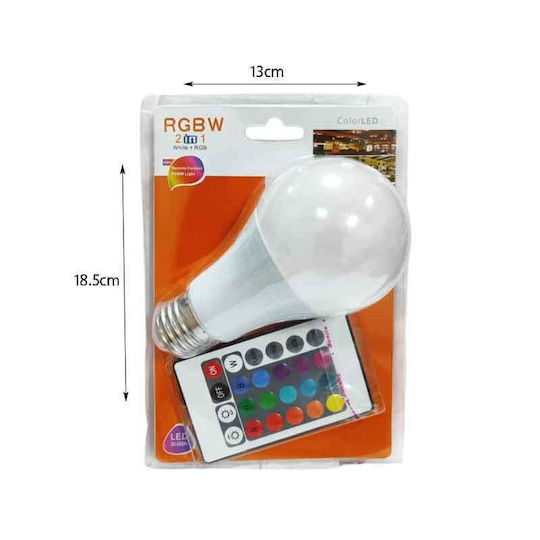 Intelligente LED Glühbirne für E27 Fassung RGBW