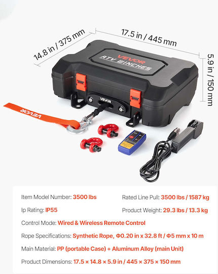 Vevor Lifting System for Loads for Load Weight up to 1.587t