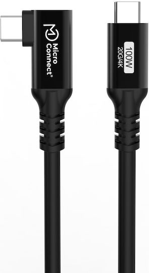 Microconnect USB 3.2 Cable USB-C male - USB-C 100W Μαύρο 3m USB3.2CC3-A