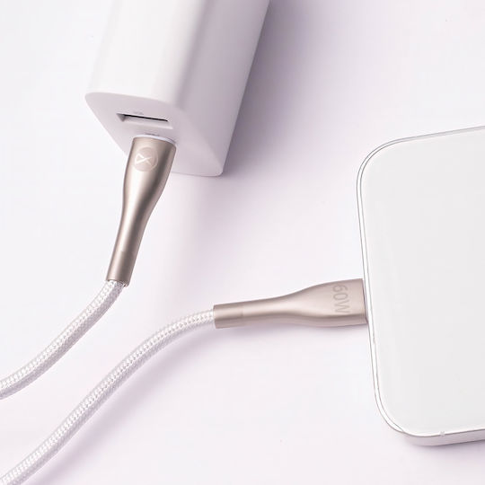 Forever USB 2.0 Kabel USB-C männlich - USB-C 60W Weiß 1m
