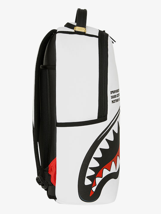Sprayground Shark Central Bubbly Бяла Ученическа Раница Основно Клас 2026