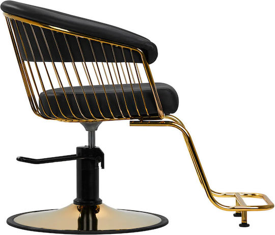 Salon Tech Friseursalon- und Spa-Stühle Gold mit höhenverstellbarer Funktion und Hydraulischem Hebemechanismus