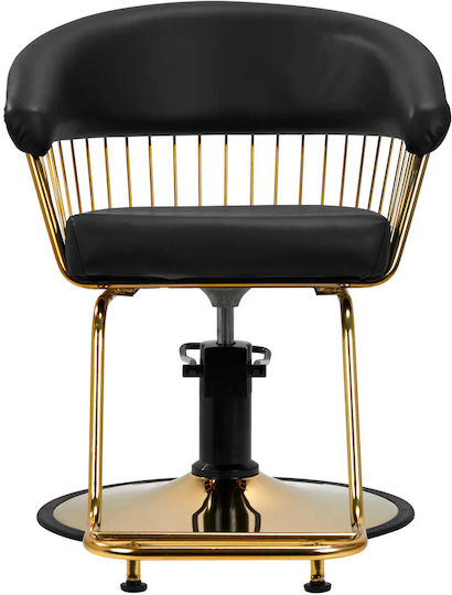 Salon Tech Friseursalon- und Spa-Stühle Gold mit höhenverstellbarer Funktion und Hydraulischem Hebemechanismus