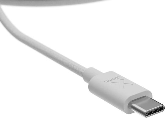 Xtorm USB 2.0 Cable USB-C male - USB-C 100W PD Λευκό 1m CXG2070