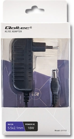 Qoltec Universal Τροφοδοτικό 9V 2A με Ισχύ 18W (51113)