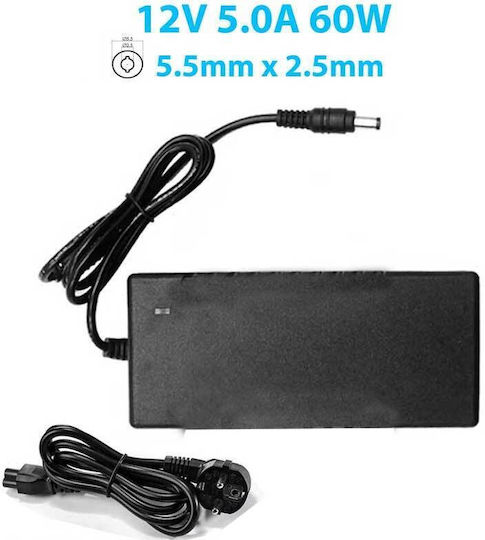 Универсален Захранващ Блок 12 5A с Мощност 60W (1250)