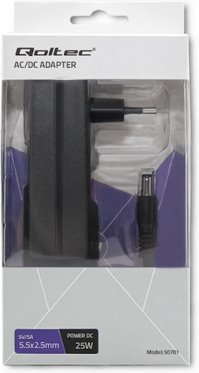 Qoltec Universal Power Adapter 5 5A with Power 25W (50781)